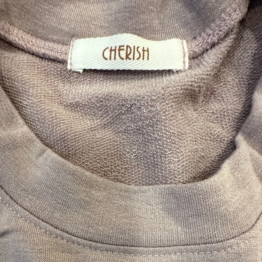 Cherish T-shirt Dress with Puff Short Sleeve and Pockets Size Medium - Picture 3 of 5